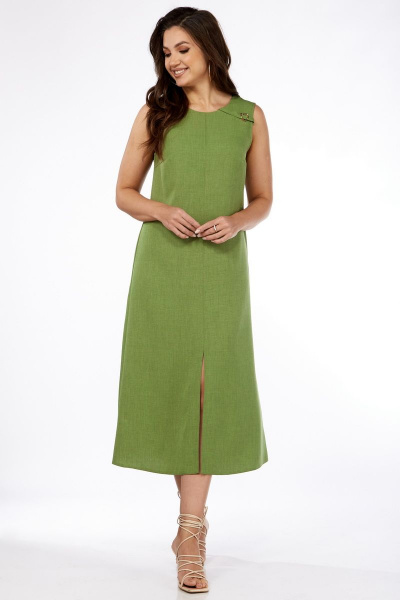 Платье Dilana VIP 1994/1 хаки - фото 4
