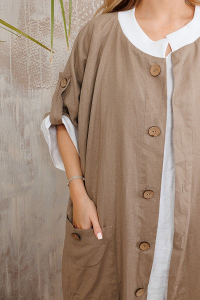 Кардиган АМУЛЕТ 2160 кофе-молоко - фото 11