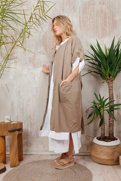 Кардиган АМУЛЕТ 2160 кофе-молоко - фото 6