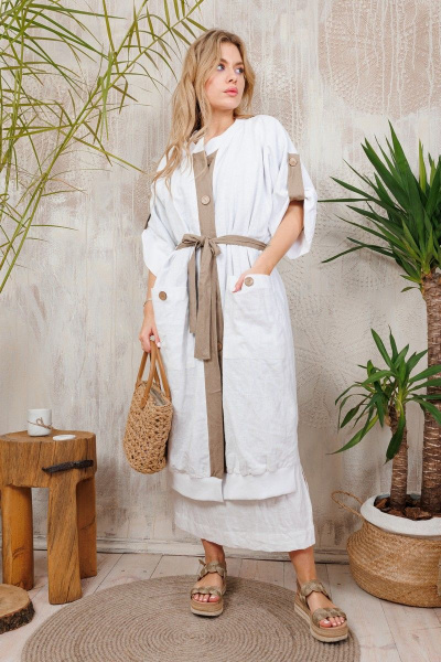 Кардиган АМУЛЕТ 2160 кофе-молоко - фото 1