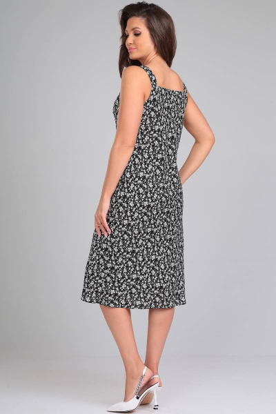 Жакет, платье LeNata 22297 на-черном-цветы - фото 7