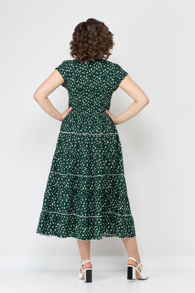 Платье летнее из гипюра и шифона с воланами Solomeya Lux 947M - фото 6