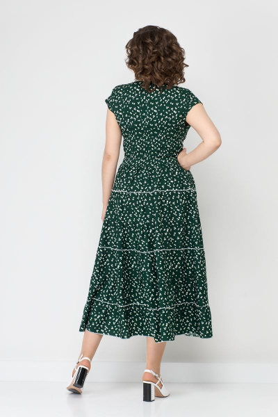 Платье летнее из гипюра и шифона с воланами Solomeya Lux 947M - фото 5