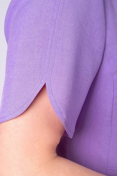 Платье полуприлегающее из хлопка с печатью и разрезами Camelia 2202 5 - фото 7