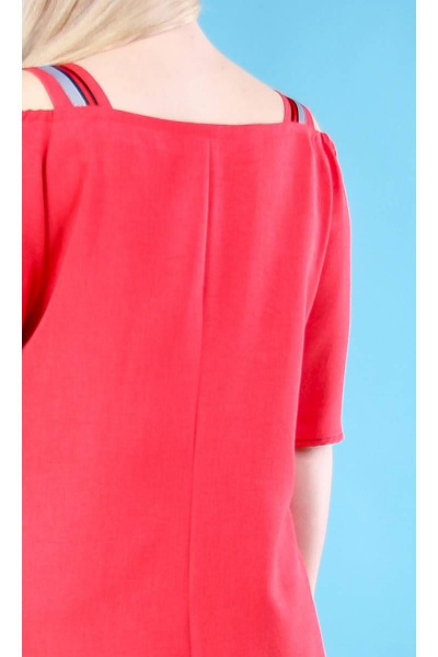 Летнее свободное платье А-силуэта из хлопка с разрезами и широкими бретелями Camelia 2018 2 - фото 5