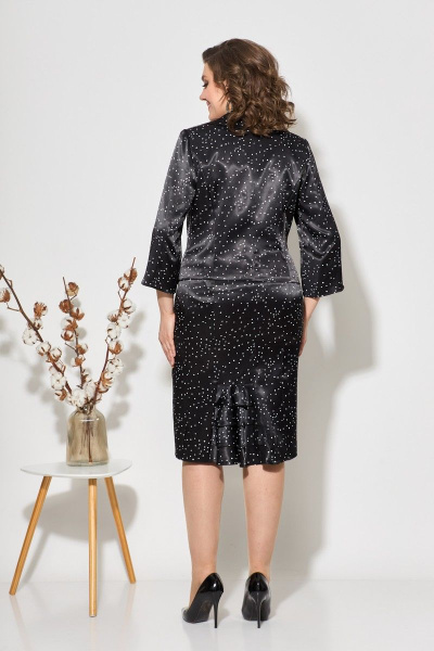 Демисезонный женский костюм жакет и юбка с рельефами Fortuna ШЖ 413 - фото 5