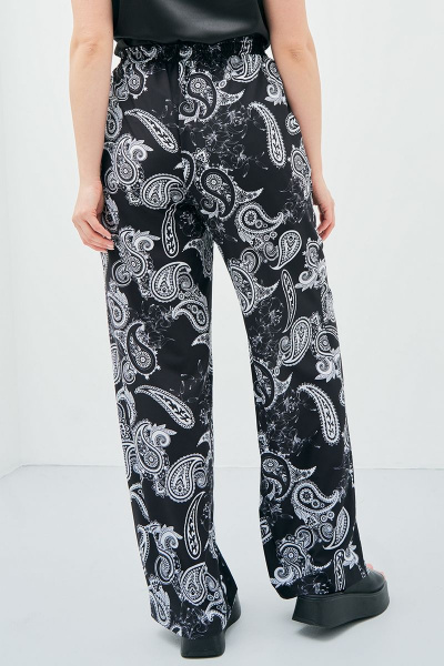 Брюки прямого силуэта из вискозы с карманами Art Ribbon M3862B - фото 2