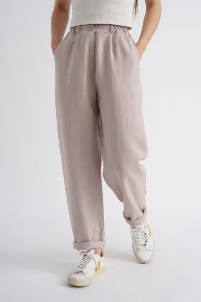 Брюки Mirolia 1155 бежевый - фото 6