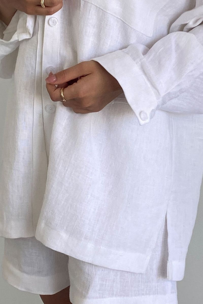 Рубашка, шорты Mirolia 1167 белый - фото 4