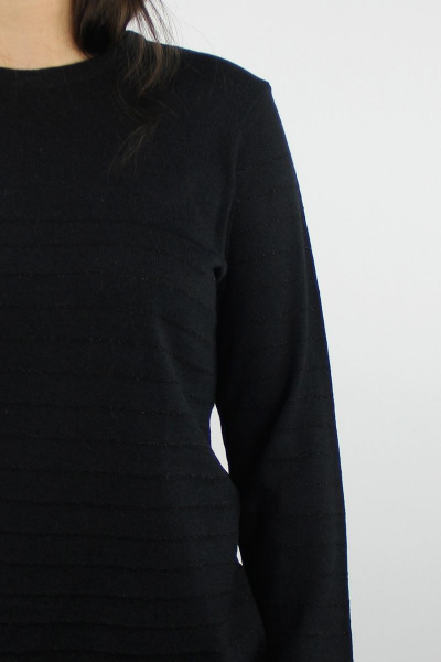 Джемпер из трикотажа в стиле casual с длинным рукавом Полесье С1238-21 1С1340-Д43 170,176 черный_антрацит - фото 3