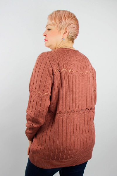 Джемпер реглан-пагон из трикотажа для демиса Полесье С1410-22 3С3010-Д43 170,176 брусника - фото 2