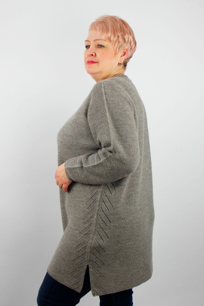 Джемпер расширенный реглан из шерсти бежевый для демисезона Полесье С1420-22 3С3001-Д43 158,164 св.дюна - фото 2