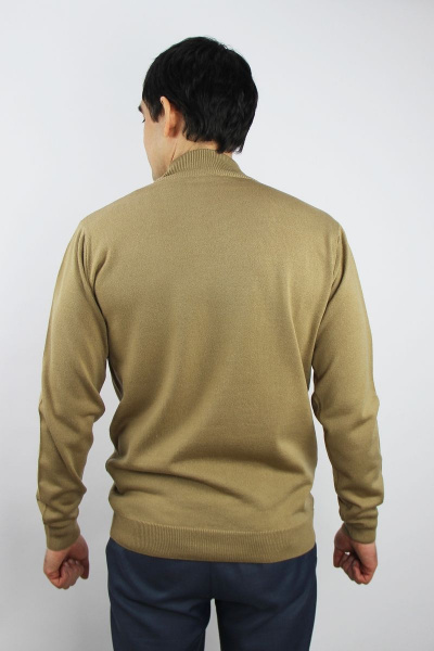 Демисезонный свитер из трикотажа с воротником-стойкой Полесье С3012-15 5С1749-Д43 170,176 верблюжий - фото 3