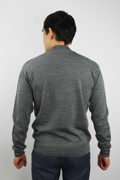 Демисезонный свитер из трикотажа с воротником-стойкой Полесье С3012-15 5С1749-Д43 170,176 маренго - фото 3