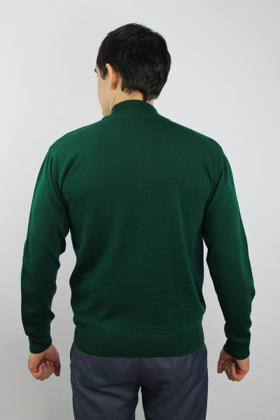 Свитер вязаный демисезонный на каждый день Полесье С3012-15 5С1749-Д43 182,188 темная_зелень - фото 3