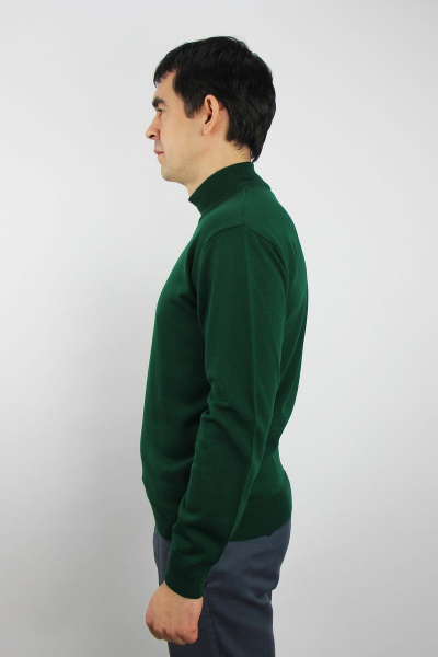 Свитер вязаный демисезонный на каждый день Полесье С3012-15 5С1749-Д43 182,188 темная_зелень - фото 2