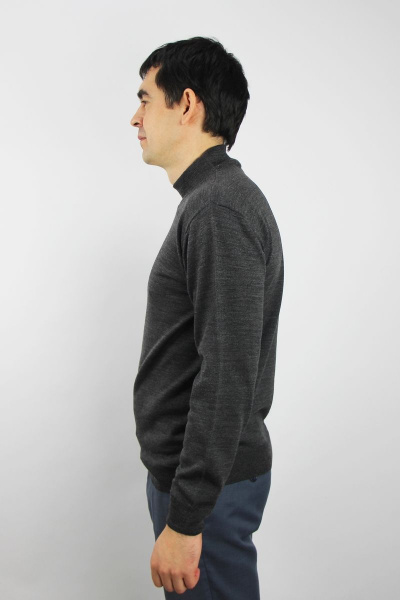 Свитер вязаный серый демисезонный на каждый день Полесье С3012-15 5С1749-Д43 182,188 т.асфальт - фото 2