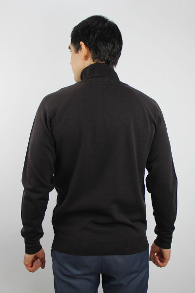 Мужской демисезонный свитер реглан с круглым вырезом Полесье С3070-17 7С1581-Д43 170,176 изысканный_кофейный - фото 3