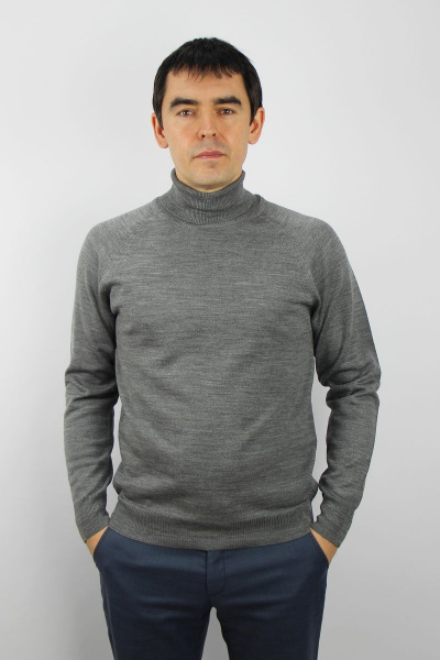 Мужской демисезонный свитер реглан с круглым вырезом Полесье С3070-17 7С1581-Д43 170,176 маренго - фото 1