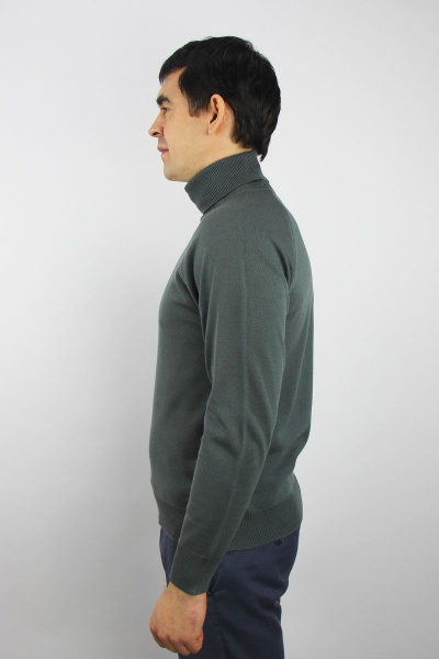 Мужской демисезонный свитер реглан с круглым вырезом Полесье С3070-17 7С1581-Д43 170,176 черный_жемчуг - фото 2