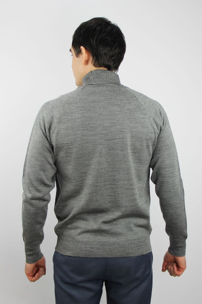 Мужской демисезонный свитер реглан с круглым вырезом Полесье С3070-17 7С1581-Д43 182,188 маренго - фото 3