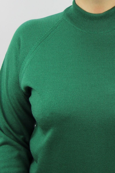 Демисезонный зеленый свитер реглан с двойной стойкой Полесье С3316-15 5С1754-Д43 158,164 листва - фото 3