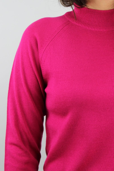 Демисезонный розовый свитер реглан с двойной стойкой Полесье С3316-15 5С1754-Д43 170,176 малиновый_сорбет - фото 3