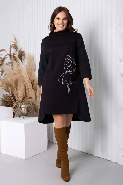 Платье Daloria 1471 черный - фото 1