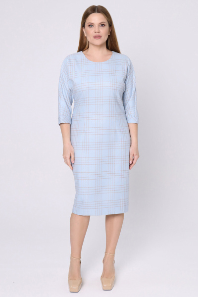 Платье Панда 111380w голубой - фото 1