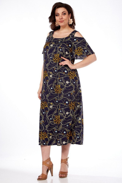 Свободное летнее платье из вискозы с карманами Matini 3.1615/1 - фото 5