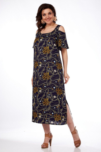 Свободное летнее платье из вискозы с карманами Matini 3.1615/1 - фото 4