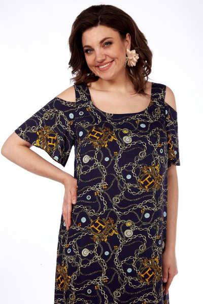 Свободное летнее платье из вискозы с карманами Matini 3.1615/1 - фото 10