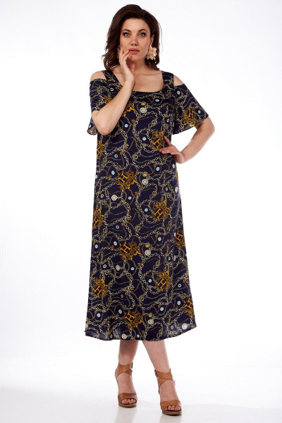 Свободное летнее платье из вискозы с карманами Matini 3.1615/1 - фото 2