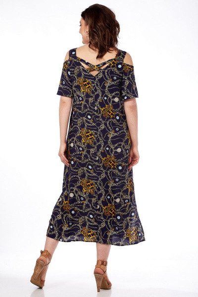 Свободное летнее платье из вискозы с карманами Matini 3.1615/1 - фото 8
