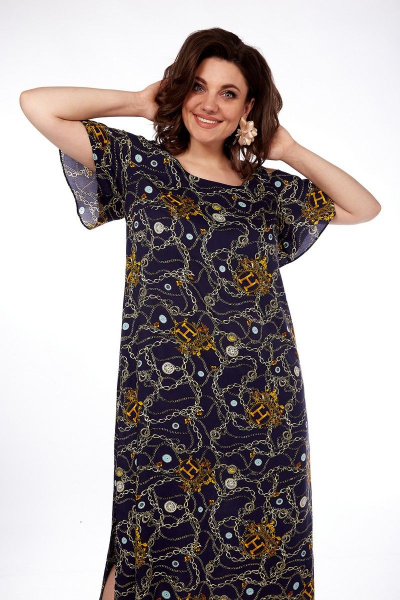 Свободное летнее платье из вискозы с карманами Matini 3.1615/1 - фото 9