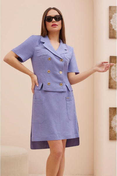 Жакет, юбка Lissana 4862 лаванда - фото 2