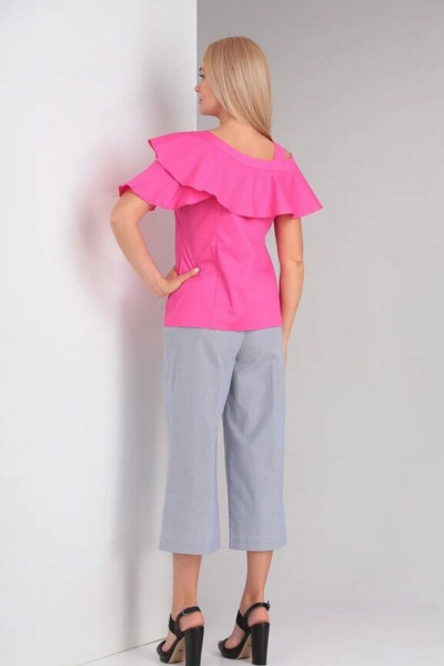 Блуза, кюлоты Gamma Gracia 568 розвый серый - фото 6