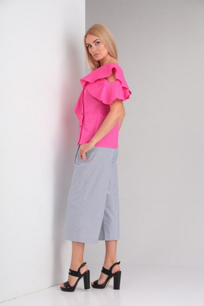 Блуза, кюлоты Gamma Gracia 568 розвый серый - фото 4