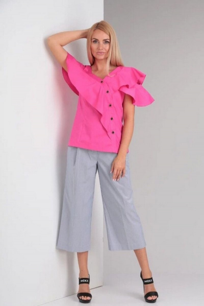 Блуза, кюлоты Gamma Gracia 568 розвый серый - фото 3