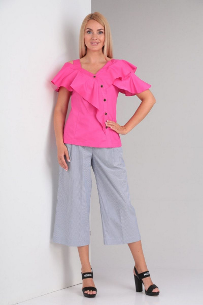Блуза, кюлоты Gamma Gracia 568 розвый серый - фото 2