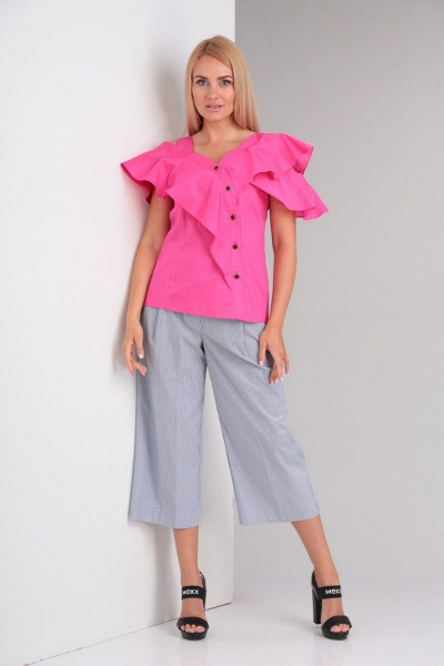Блуза, кюлоты Gamma Gracia 568 розвый серый - фото 1