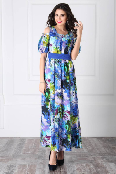 Платье LaKona 955 сине-сиреневый - фото 1
