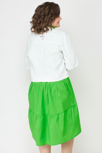 Летнее хлопковое платье с юбкой из воланов и карманами Solomeya Lux 887B - фото 9