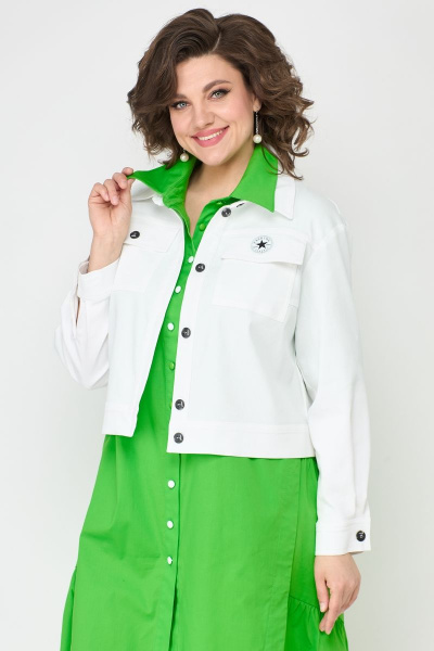 Летнее хлопковое платье с юбкой из воланов и карманами Solomeya Lux 887B - фото 8