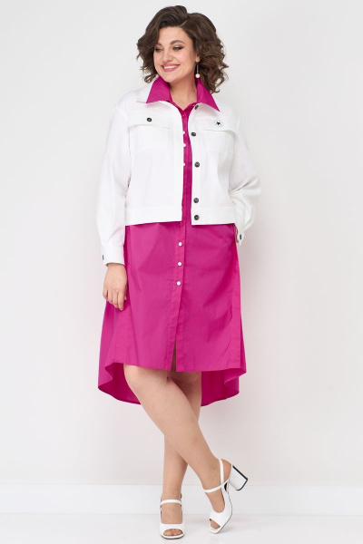 Летнее платье из хлопка с воланами и карманами Solomeya Lux 887A - фото 7