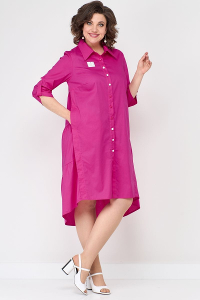 Летнее платье из хлопка с воланами и карманами Solomeya Lux 887A - фото 2