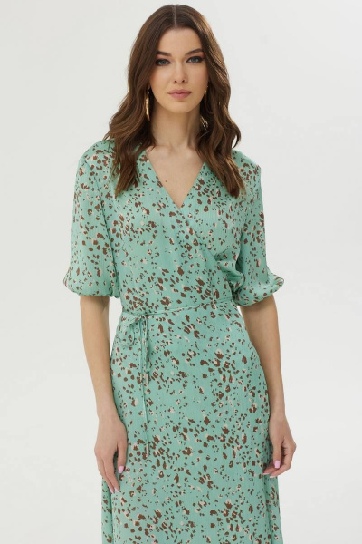 Платье из штапеля с кулисой и карманами на лето Lyushe 3452 - фото 7