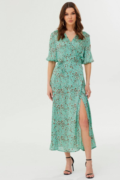 Платье из штапеля с кулисой и карманами на лето Lyushe 3452 - фото 2