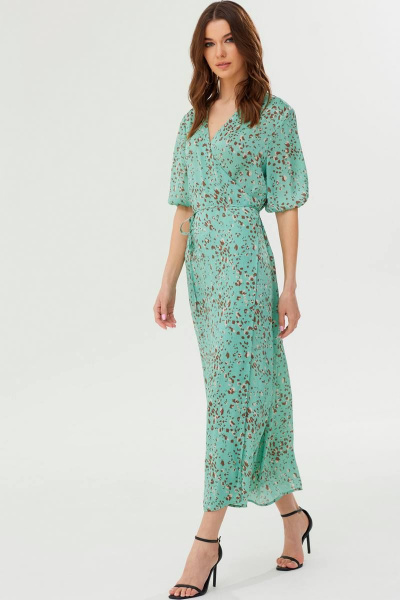 Платье из штапеля с кулисой и карманами на лето Lyushe 3452 - фото 5