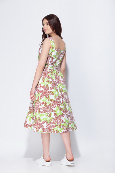 Летний сарафан из хлопковой ткани с поясом и карманами Anna Majewska 1253 Bilbao - фото 3